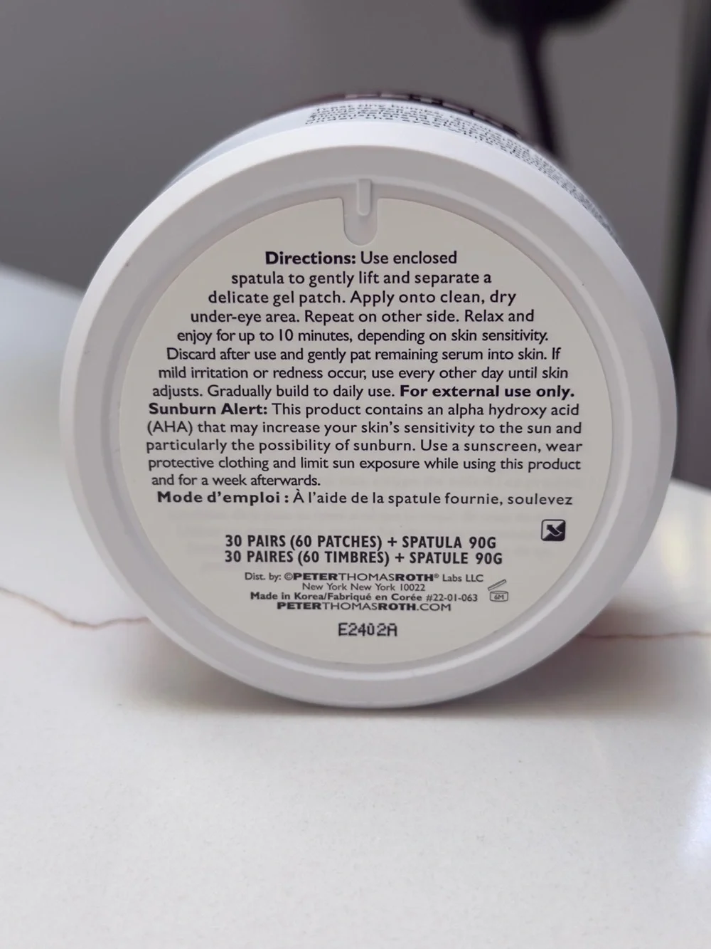 PETER THOMAS ROTH Even Smoother Glycolic Retinol Hydra-Gel Eye Patches - 60ct